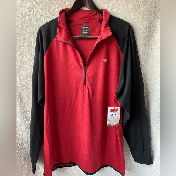 Wrangler Men's Long Sleeve Layering Knit - 1/2 Zip - Picture 1 of 3